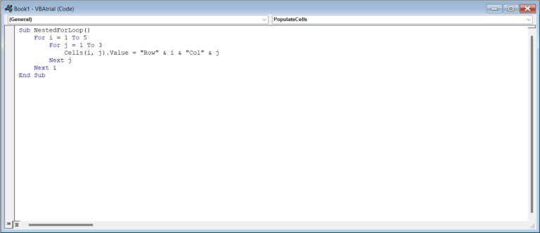 VBA For Loops in Excel: Your Step-by-Step Guide | MyExcelOnline
