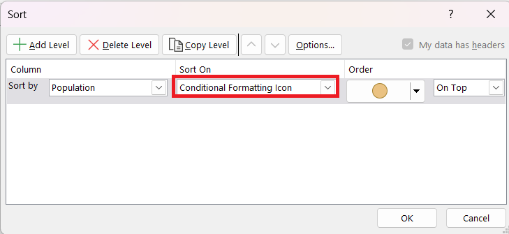 Sort Data in Excel