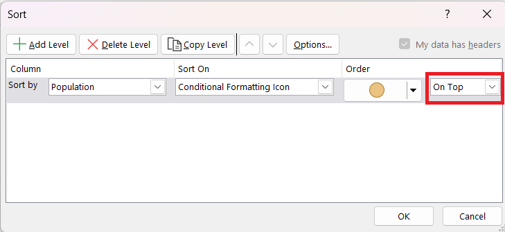 Sort Data in Excel