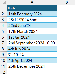 Sort Data in Excel