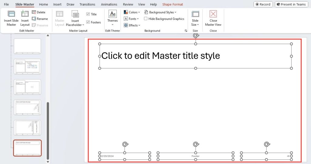 Add a Picture Placeholder in PowerPoint