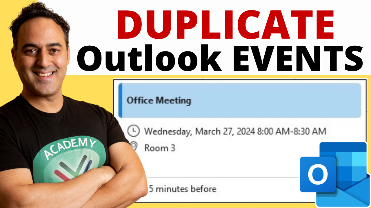 Easily Duplicate Outlook Calendar Events and Meetings