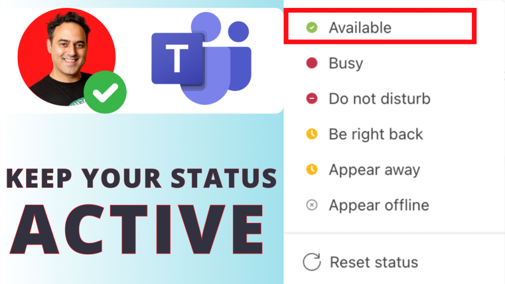 MICROSOFT TEAMS STATUS ACTIVE