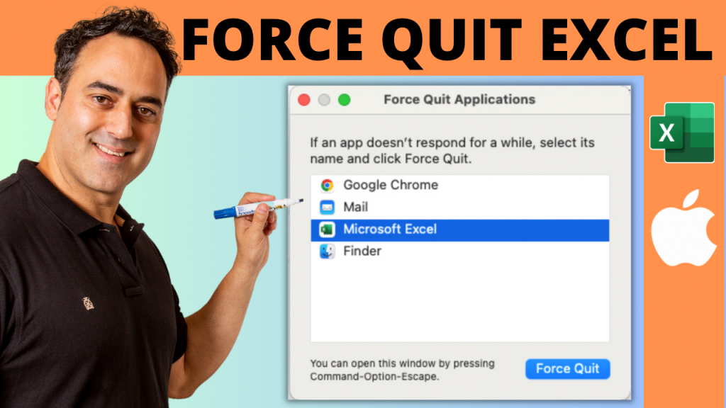 force quit on excel mac