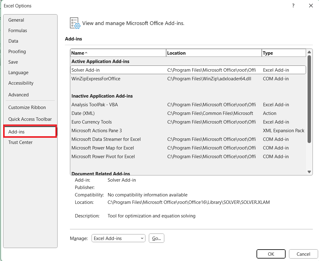 Add numbers in excel