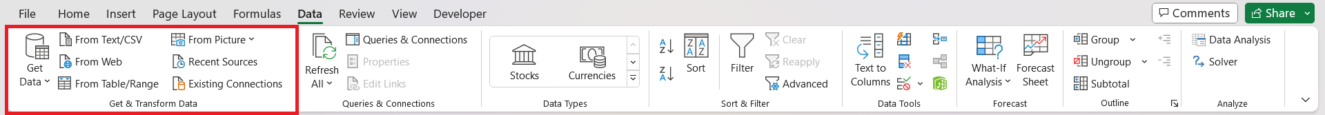 excel skills for accountants