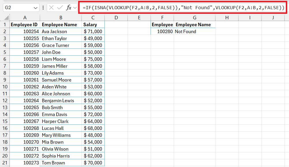 excel isna function