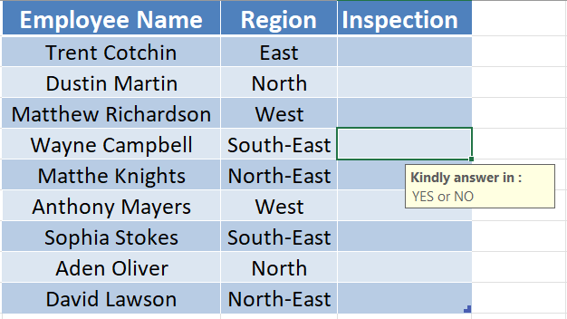 data validation