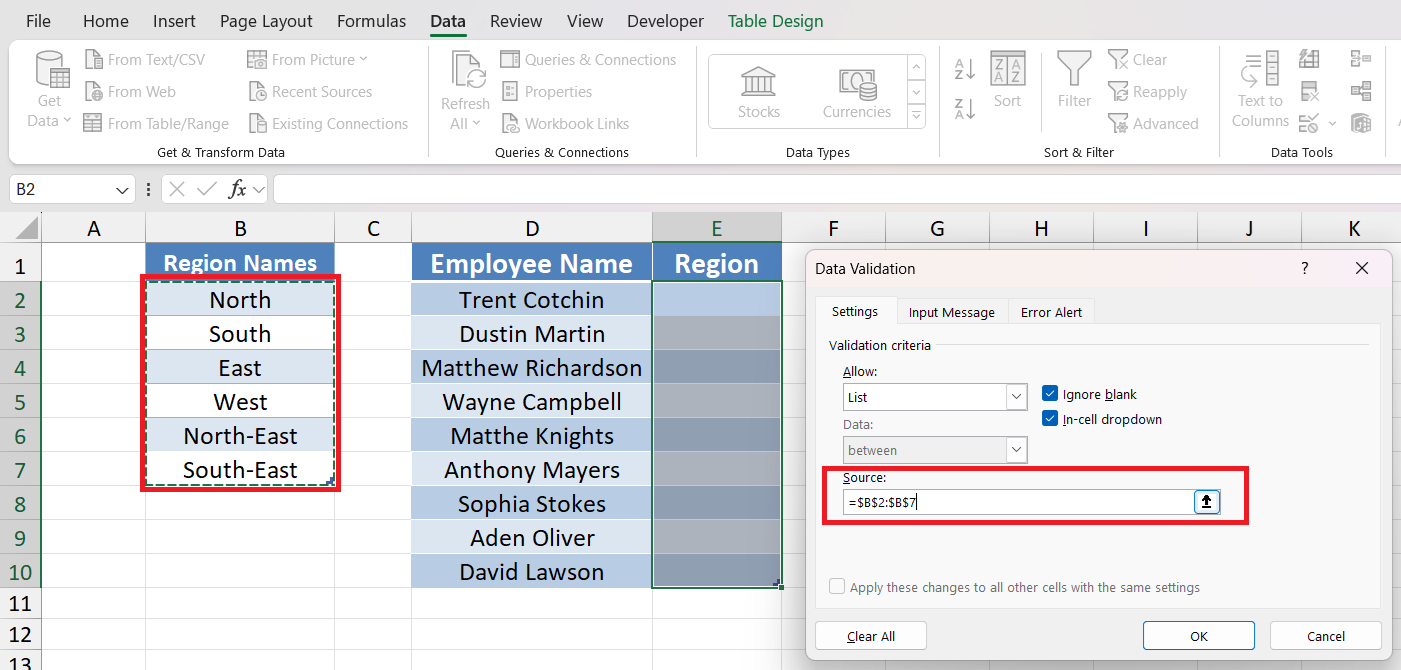 data validation