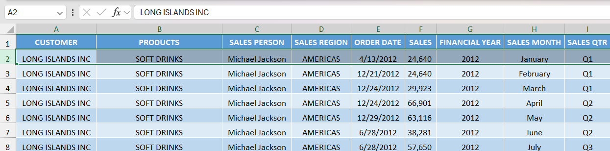 autofit column in excel