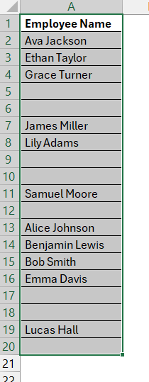 conditional format blank cells in excel