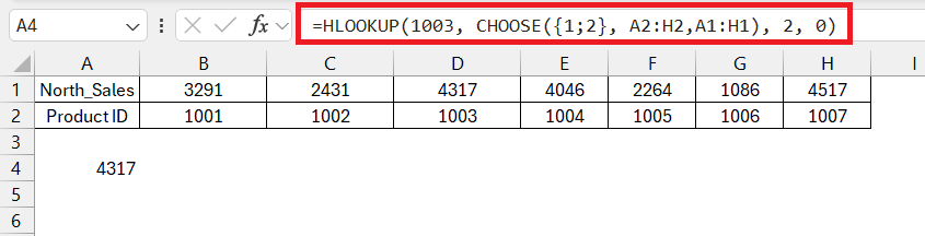 choose function in excel