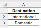 drop down menu in excel