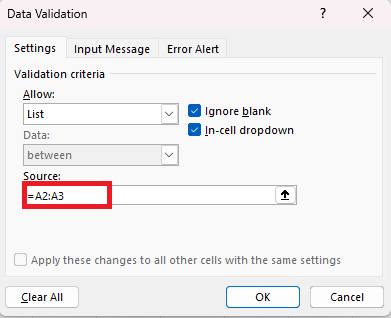 drop down menu in excel