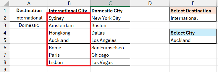 drop down menu in excel