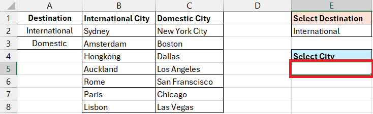 drop down menu in excel