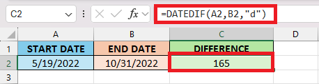 Dates Between