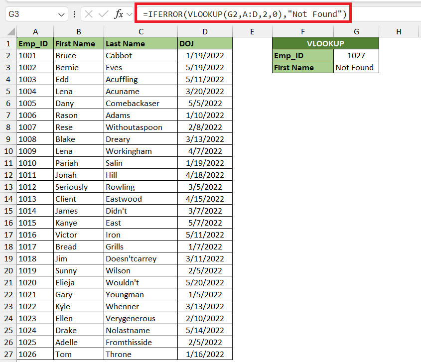 vlookup in excel