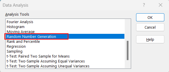 random number in excel