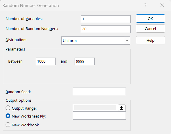 random number in excel