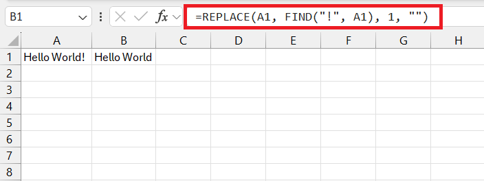Remove Character from String