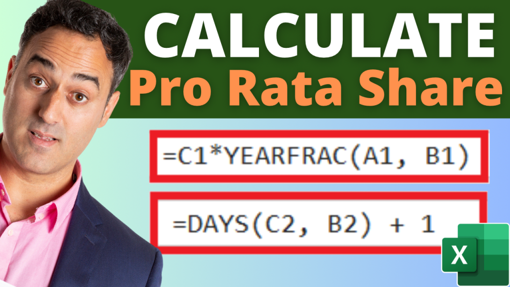 Calculate pro rata share