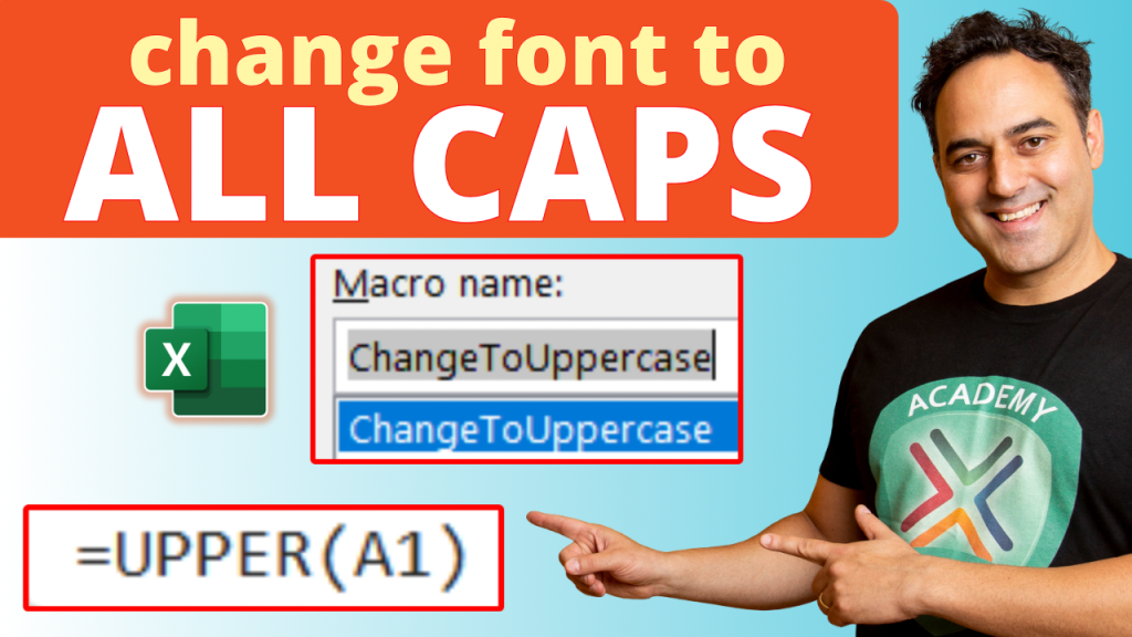 Change font to all caps