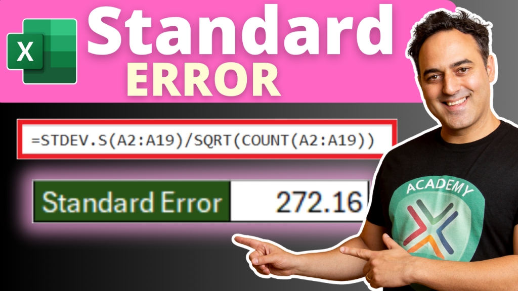 Quick Excel Tip: Calculate Standard Error in Excel Like a Pro ...