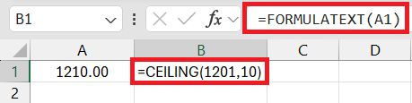 formulatext function in excel