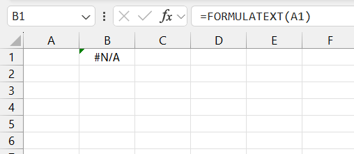 formulatext function in excel