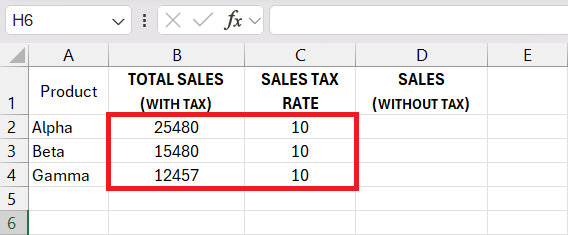 Sales tax store calculator
