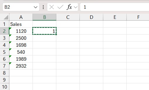 Excel Status Bar Not Showing Sum