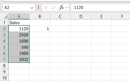 Excel Status Bar Not Showing Sum