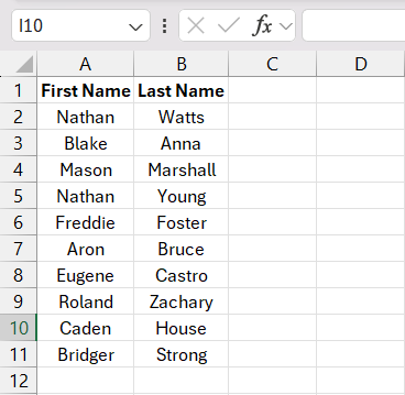 sort by name in excel