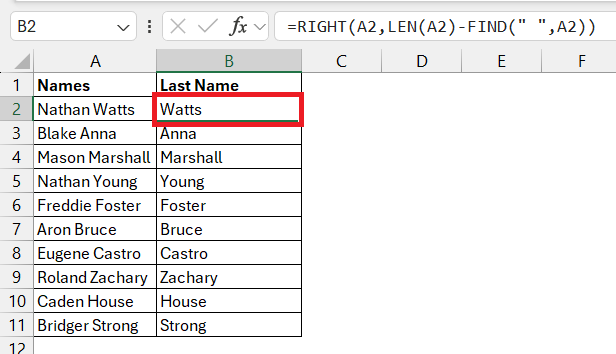 sort by name in excel