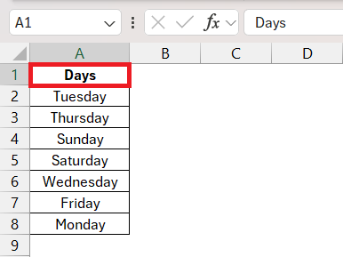 sort by name in excel