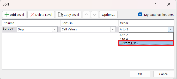 sort by name in excel