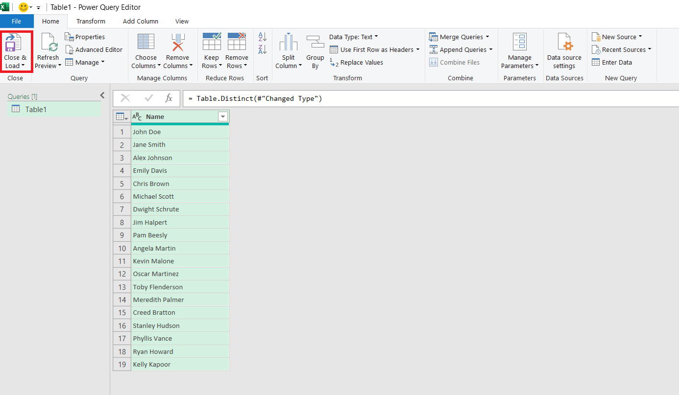 Duplicates in Excel