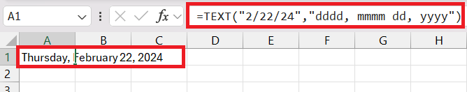 Convert Date to Text