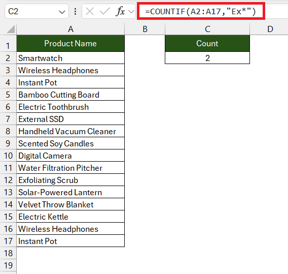 COUNTIF with Multiple Criteria