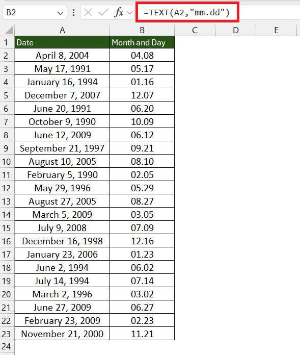 Ascending in Excel