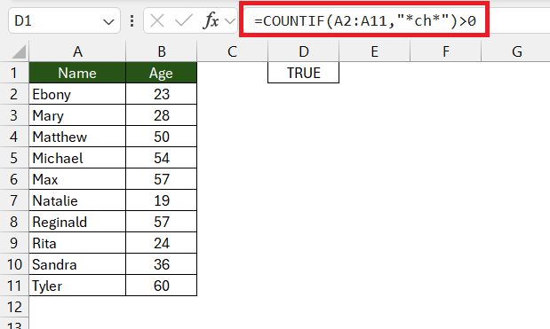Check Value in Excel