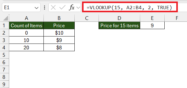 Check Value in Excel