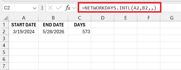 Years to Days in Excel