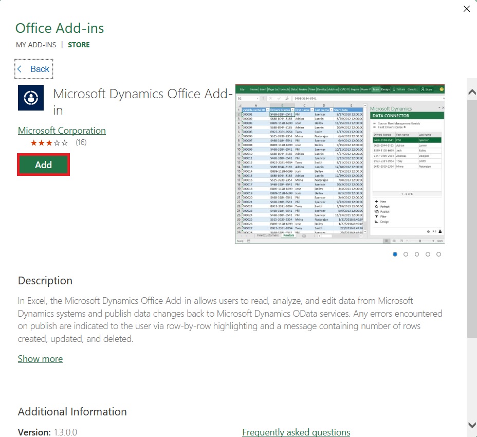 Addins in Excel
