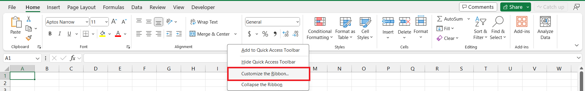 Addins in Excel