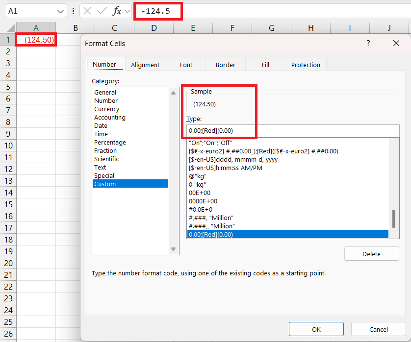 Custom Number Format