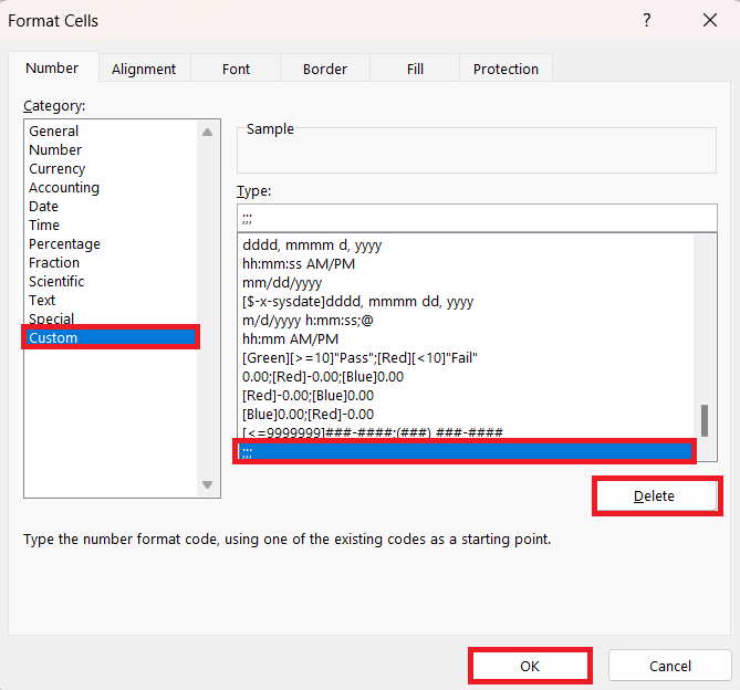 Custom Number Format