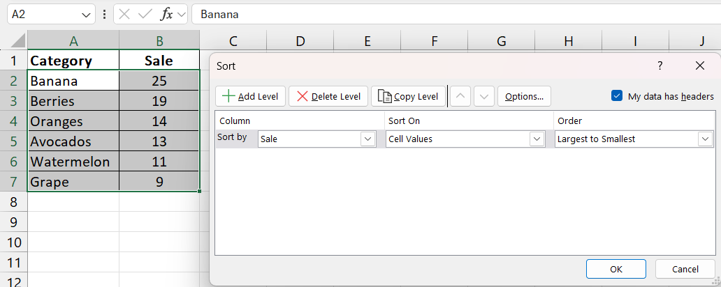 pie chart in excel