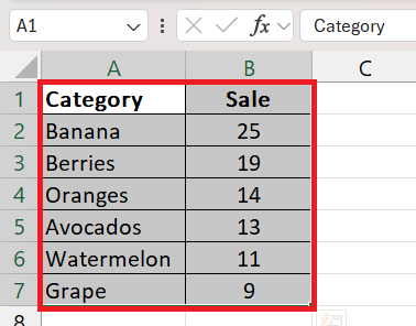 pie chart in excel